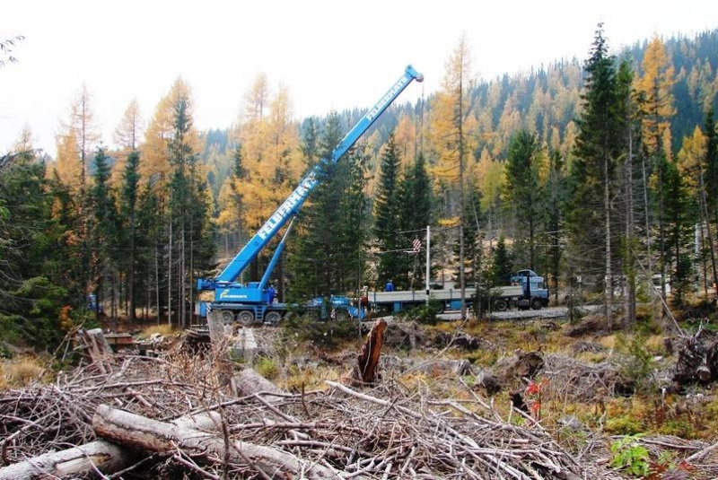 REFERENCIE / Pokládka železničného mostu - foto REFERENCIE / Pokládka železničného mostu - foto